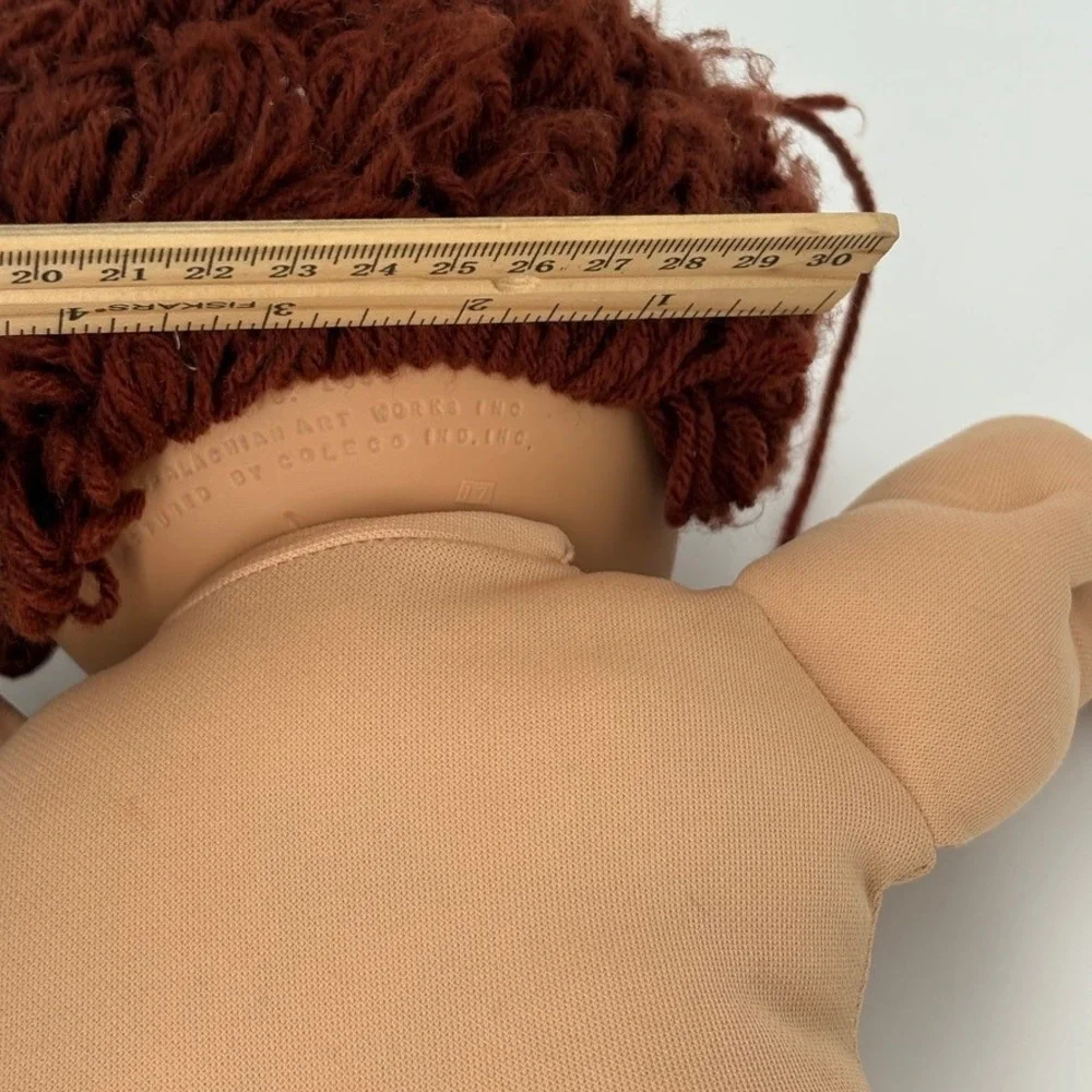 Vintage 1985 Cabbage Patch Kids Boy Doll Coleco HM4 OK Auburn Hair Brown Eyes